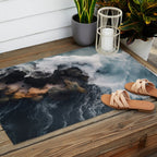 Wild Waves crashing on the tropical Coast - Landscape Photography Outdoor Rug Gallery Image 2