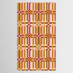 Woven Checks and Stripes - Harvest Gold Tablecloth Gallery Image 2