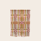 Woven Checks and Stripes - Harvest Gold Wall Hanging Gallery Image 1