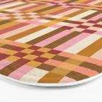 Woven Checks and Stripes - Harvest Gold Bath Mat Gallery Image 3