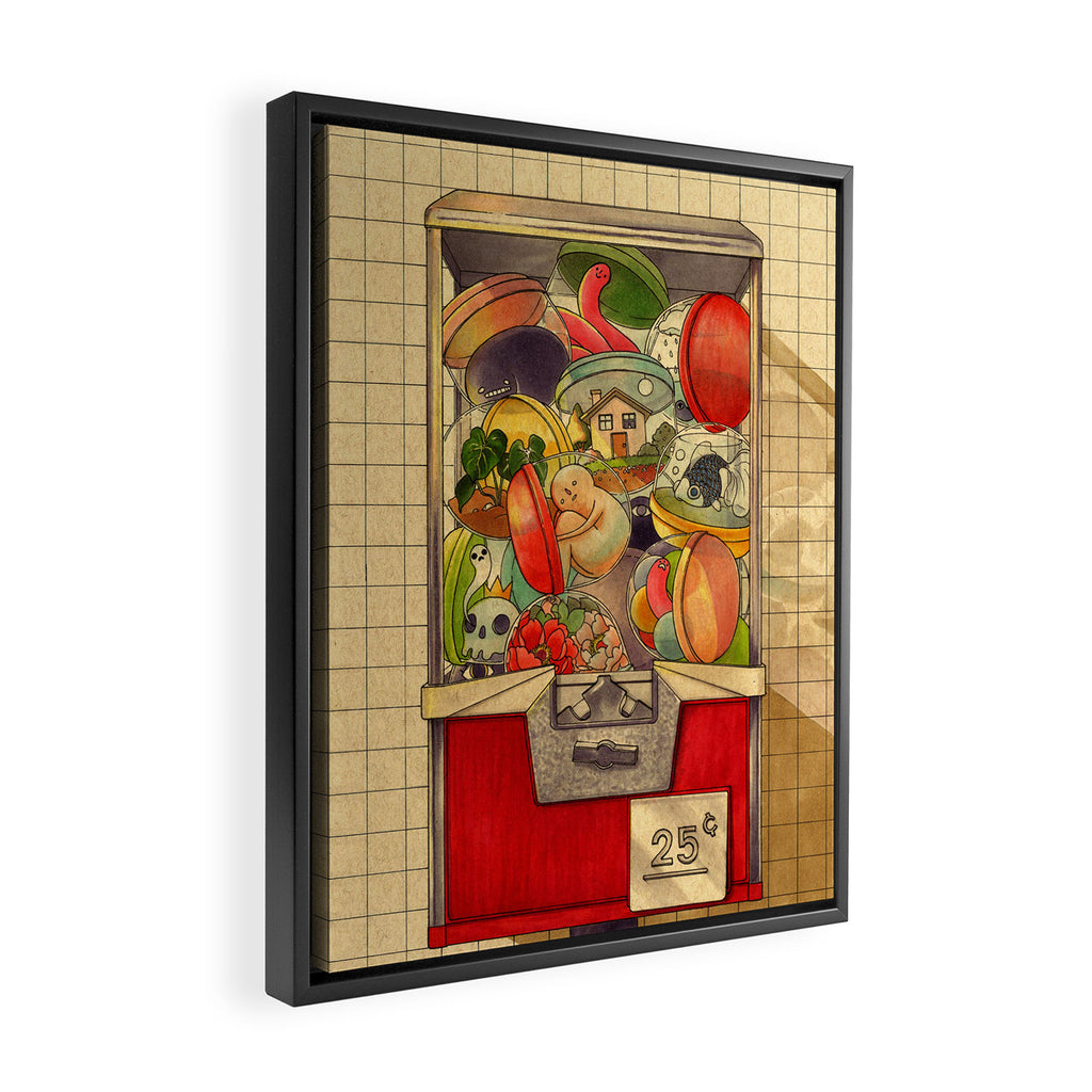 25¢ Framed Canvas Print Gallery Image 2