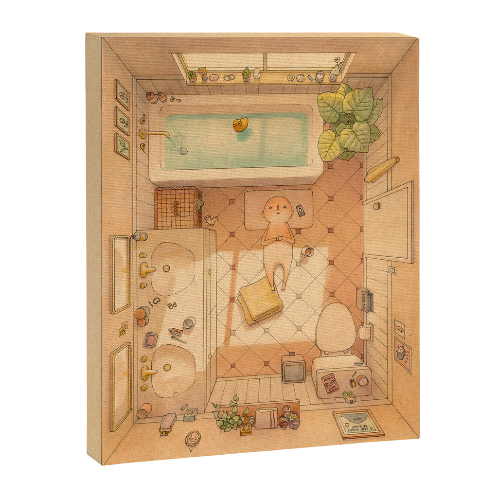 Afternoon Bath  Canvas Print Gallery Image 3