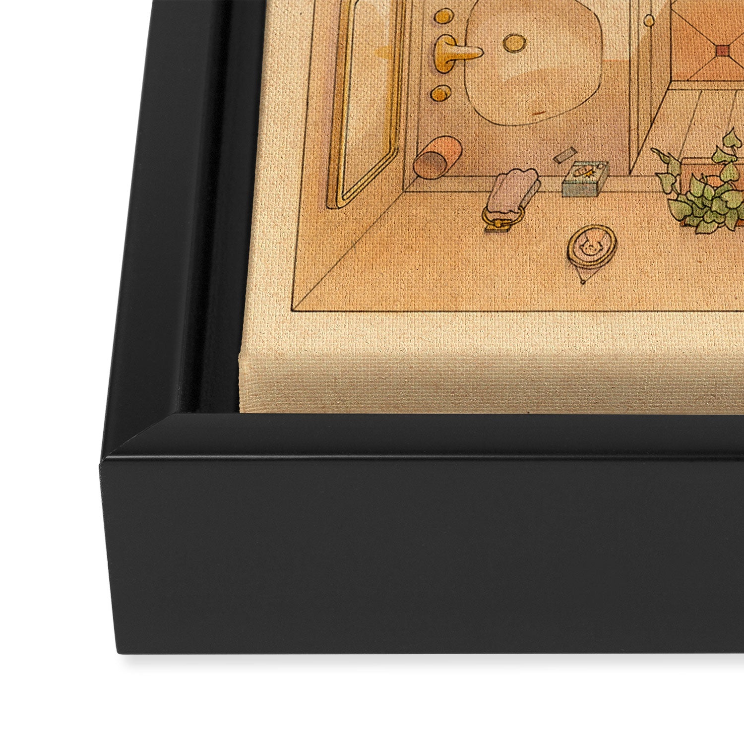 Afternoon Bath  Framed Canvas Print Gallery Image 3