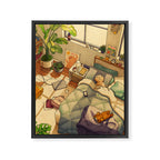 Afternoon Nap Framed Canvas Print Gallery Image 3