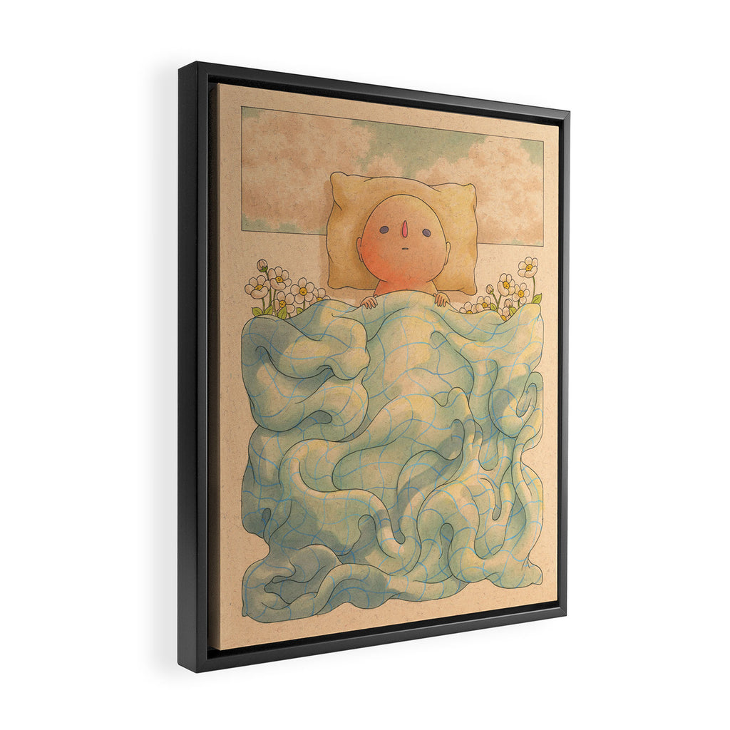 Afternoon Nap Framed Canvas Print Gallery Image 2