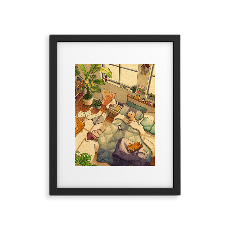 Afternoon Nap Framed Art Print Gallery Image 4