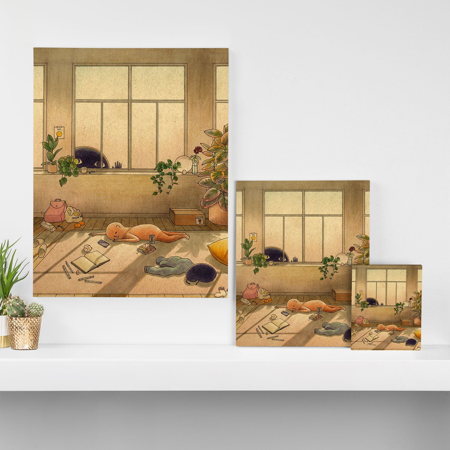 Afternoon Slump Canvas Print Gallery Image 3