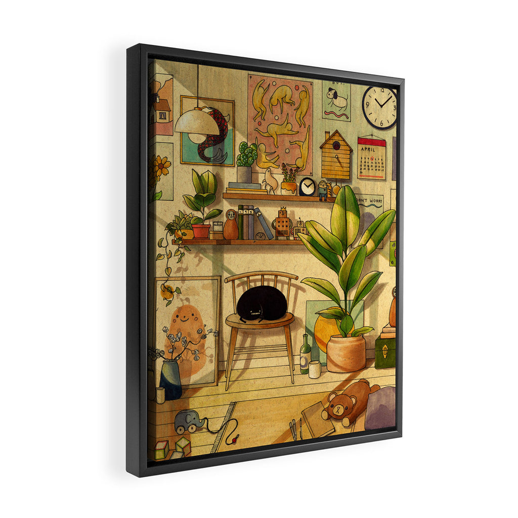 Afternoon Sun Framed Canvas Print Gallery Image 2