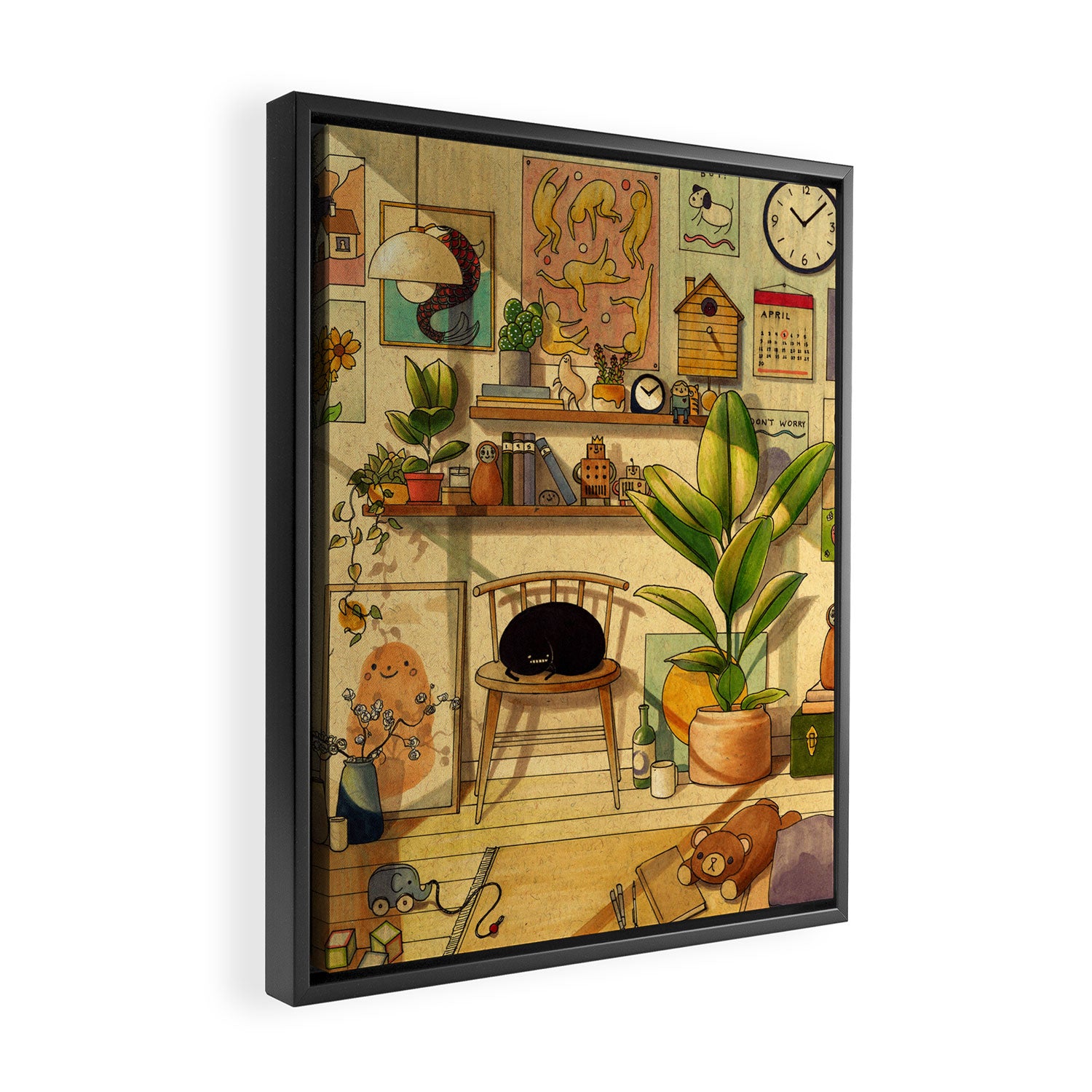 Afternoon Sun Framed Canvas Print Gallery Image 2
