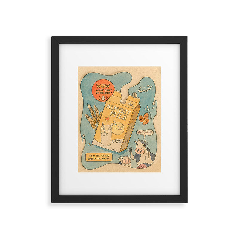 Almost Milk Framed Art Print Gallery Image 5