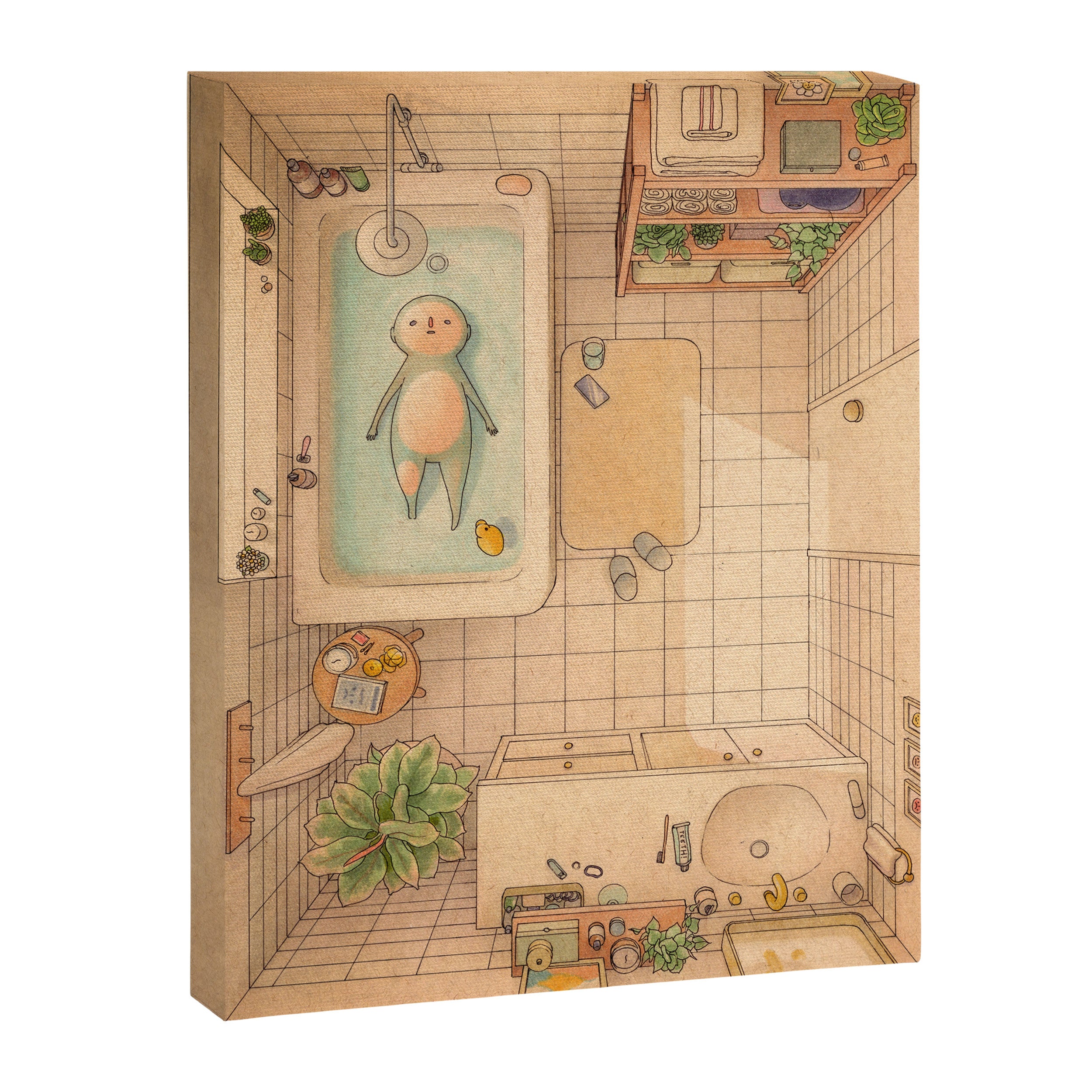 Another Bath Canvas Print Gallery Image 3