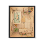 Another Bath Framed Canvas Print Gallery Image 6