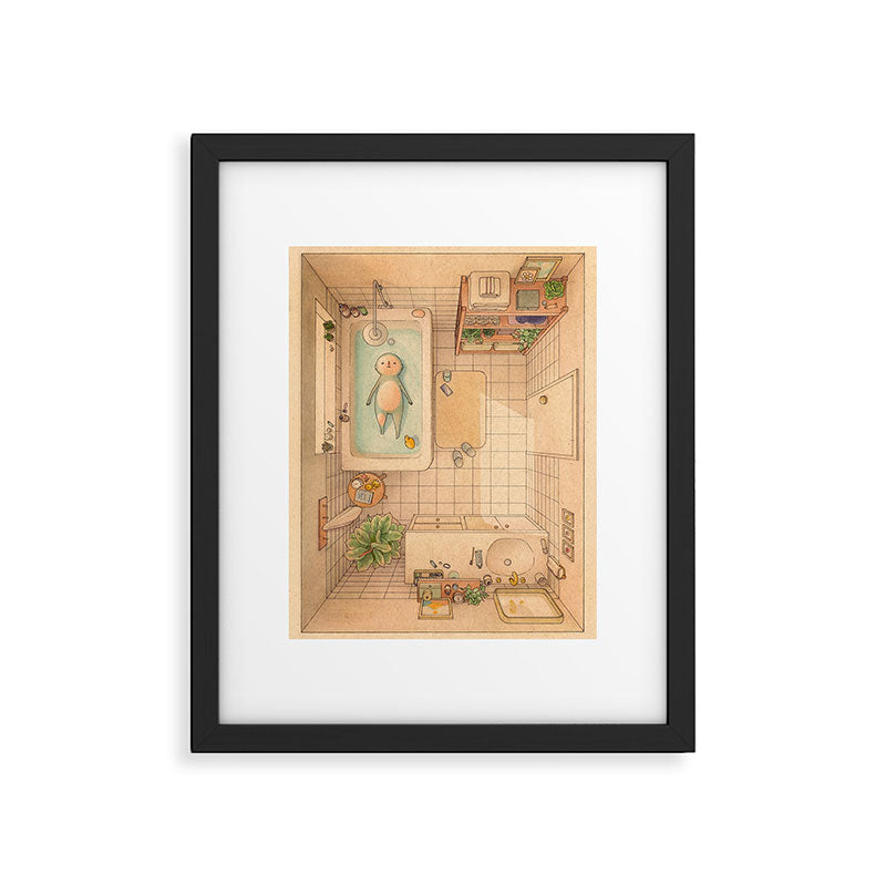 Another Bath Framed Art Print Gallery Image 5