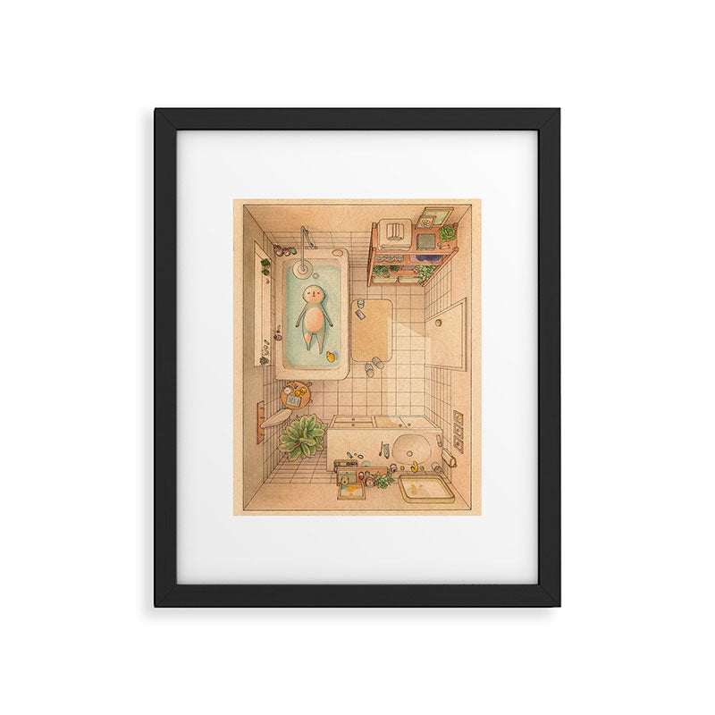 Another Bath Framed Art Print Gallery Image 4