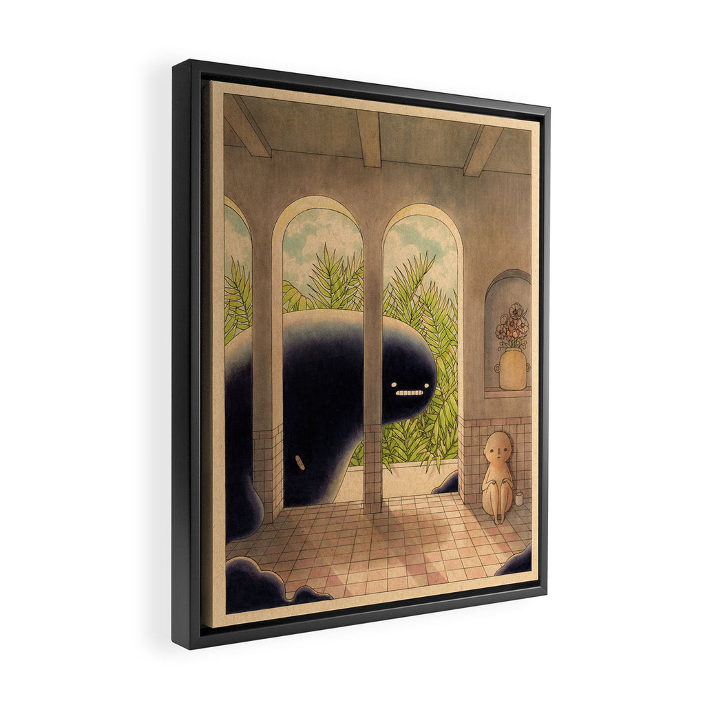 Anxiety Framed Canvas Print Gallery Image 2
