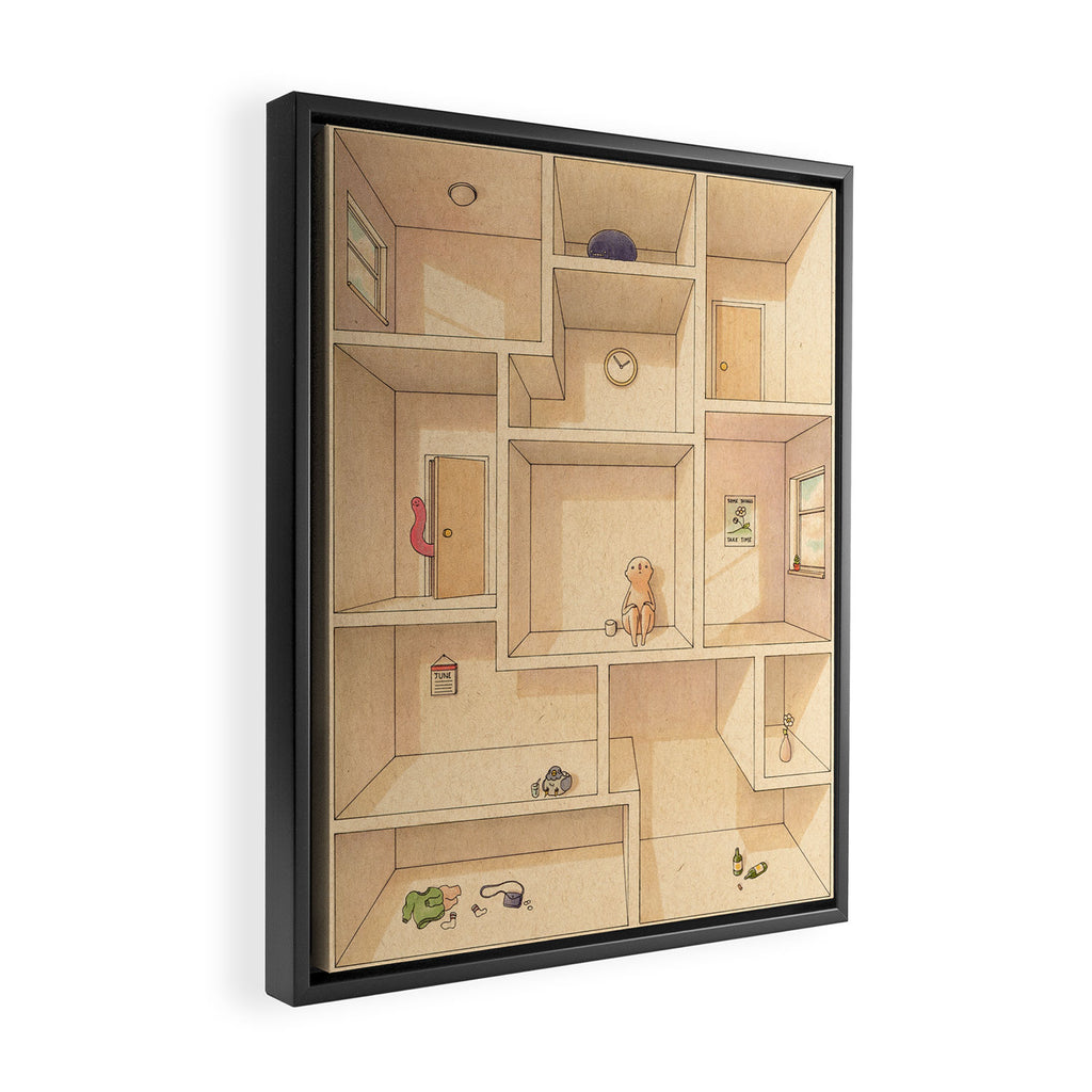 Artist's Block Framed Canvas Print Gallery Image 2