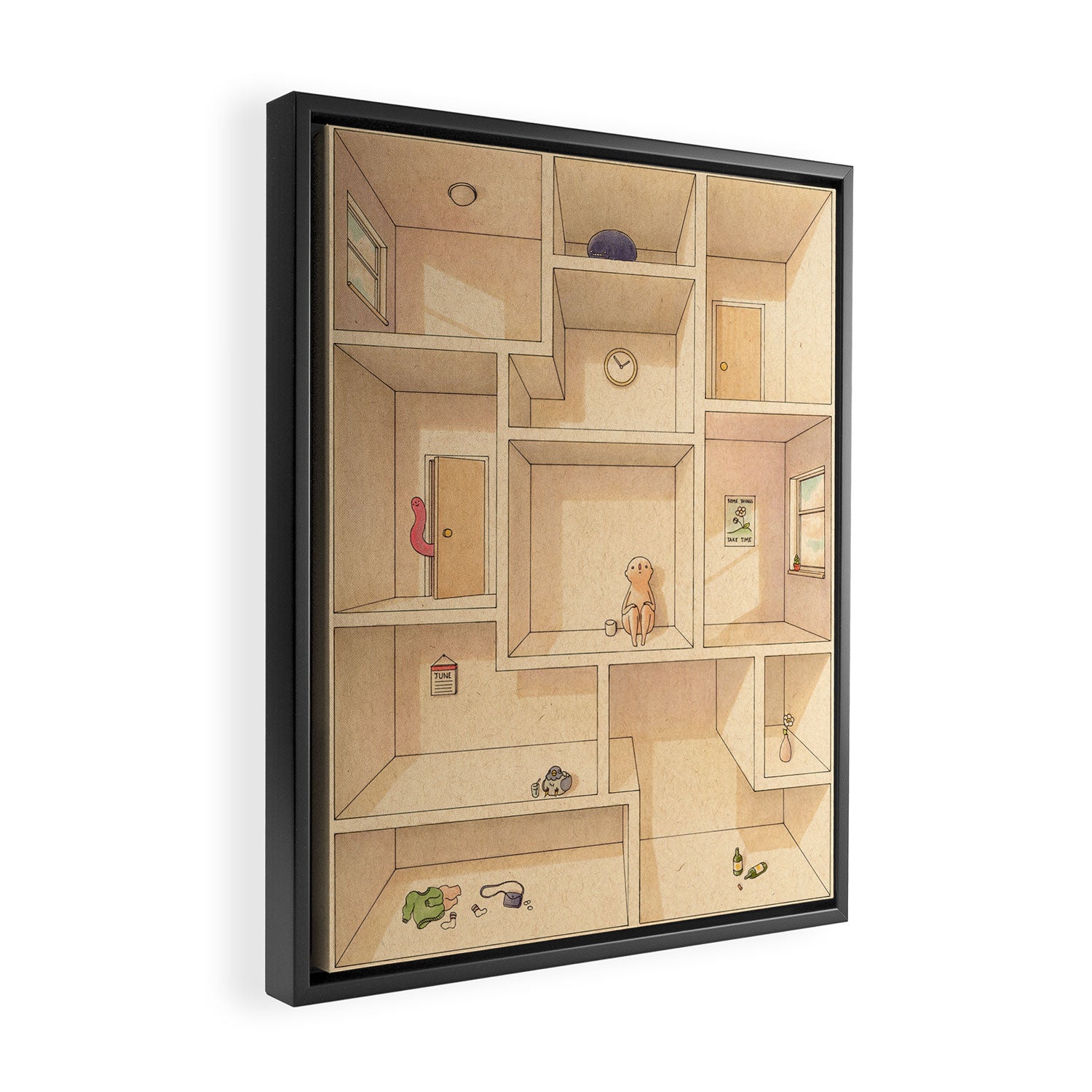 Artist's Block Framed Canvas Print Gallery Image 2