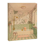 Bath in Green Canvas Print Gallery Image 6
