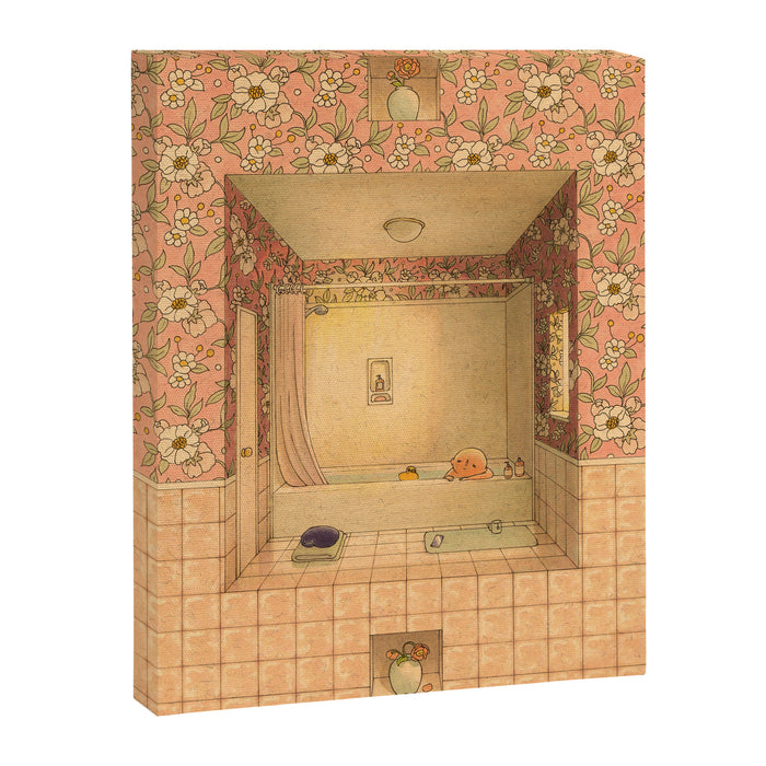 Bath in Pink Canvas Print Gallery Image 1