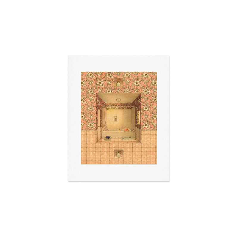 Bath in Pink Art Print Gallery Image 1