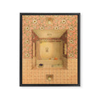 Bath in Pink Framed Canvas Print Gallery Image 6
