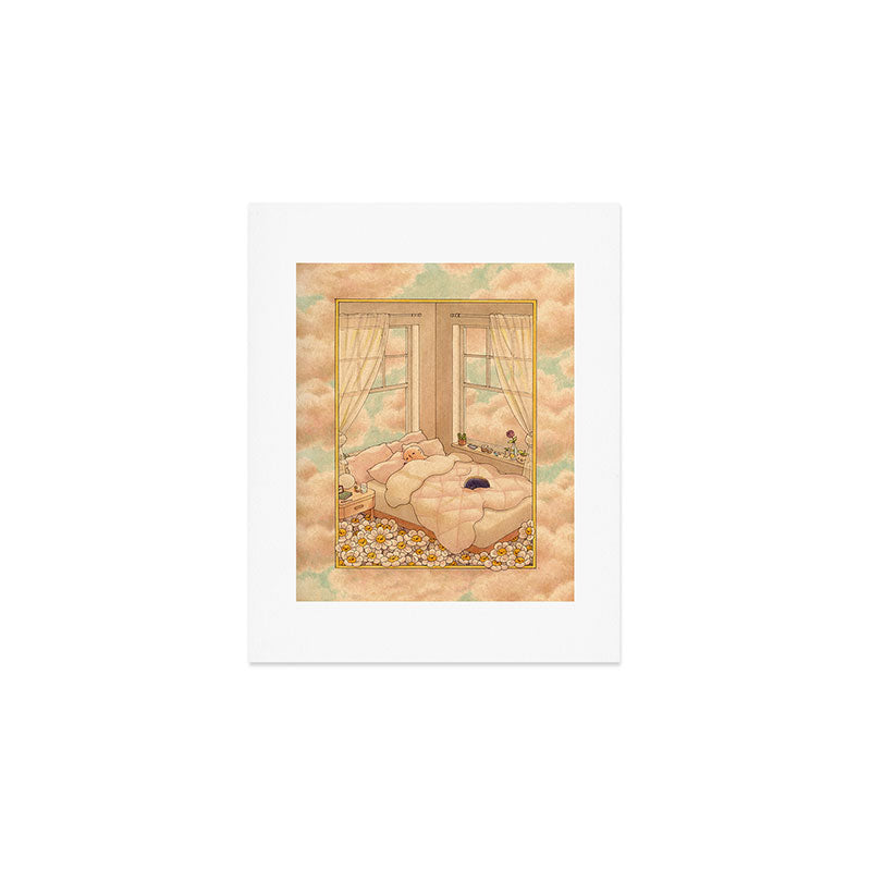 Bed in the Clouds Art Print Gallery Image 1