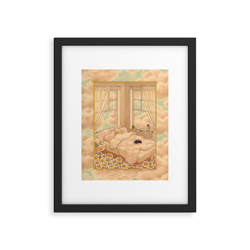 Bed in the Clouds Framed Art Print Gallery Image 4