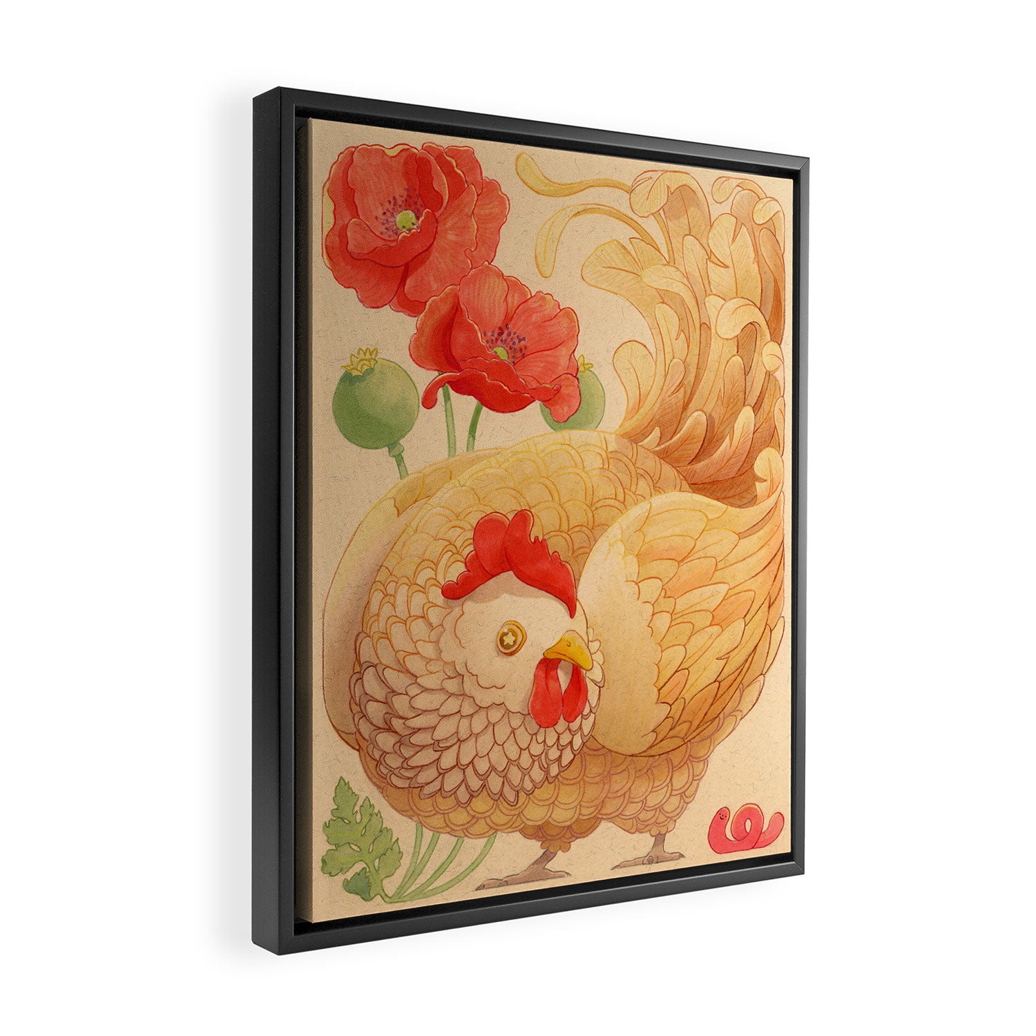 Big Chicken Framed Canvas Print Gallery Image 2