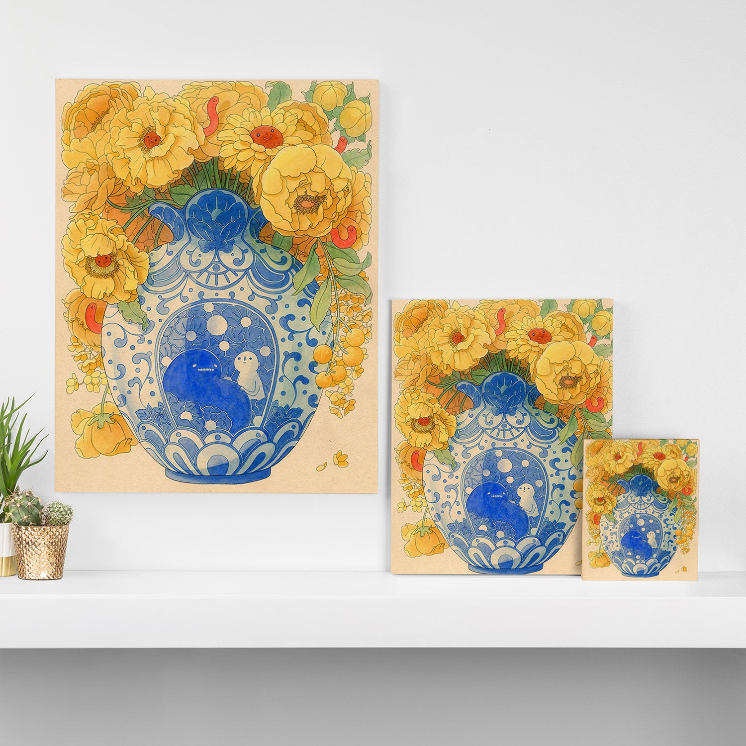 Bloom in Yellow Canvas Print Gallery Image 3