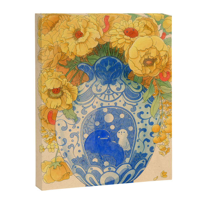 Bloom in Yellow Canvas Print Gallery Image 1
