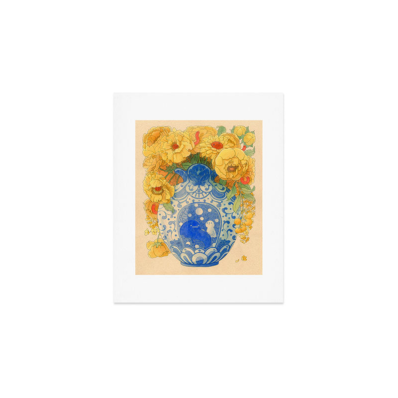 Bloom in Yellow Art Print Gallery Image 1