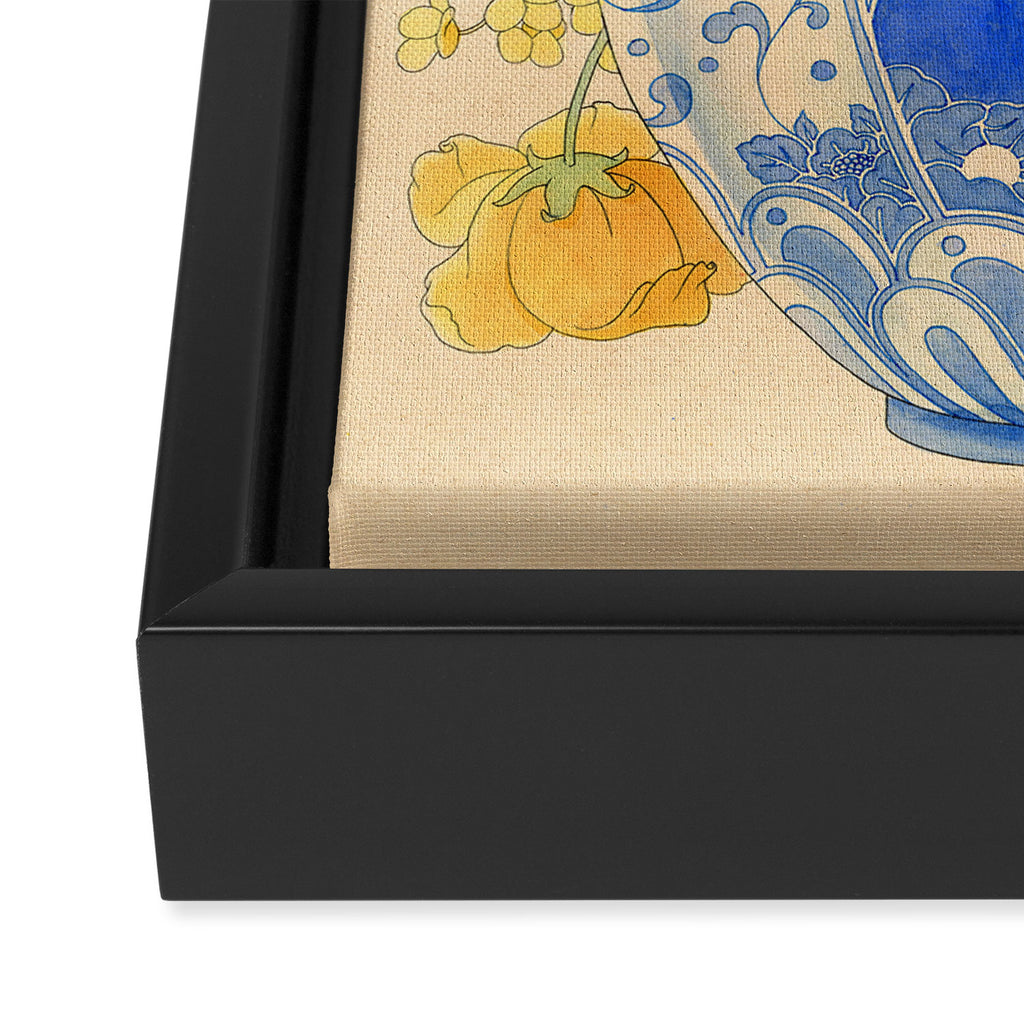 Bloom in Yellow Framed Canvas Print Gallery Image 3