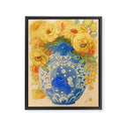 Bloom in Yellow Framed Canvas Print Gallery Image 6