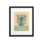 Blue Bud Vase Framed Art Print Gallery Image 5