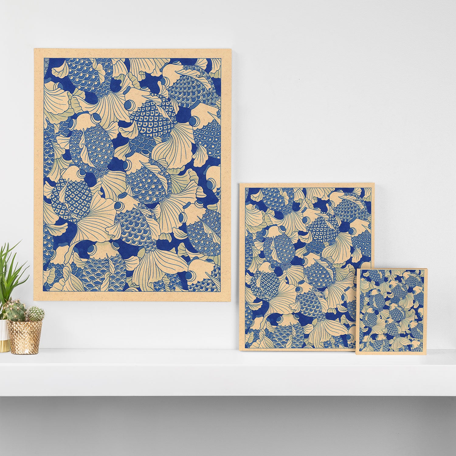 Blue Fish Canvas Print Gallery Image 3