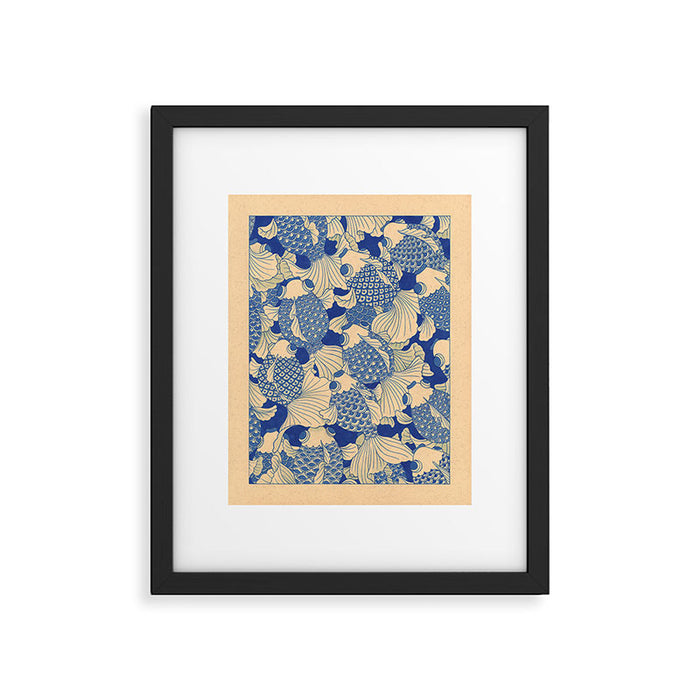 Blue Fish Framed Art Print Gallery Image 1