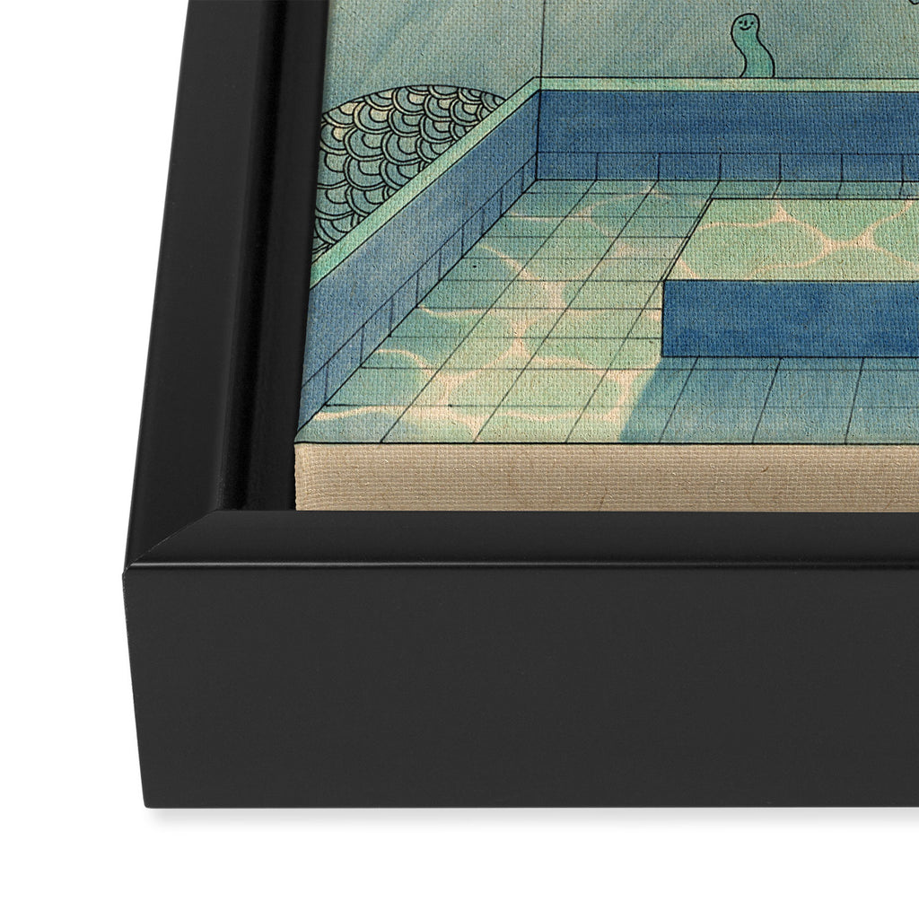 Blue Hours Framed Canvas Print Gallery Image 3