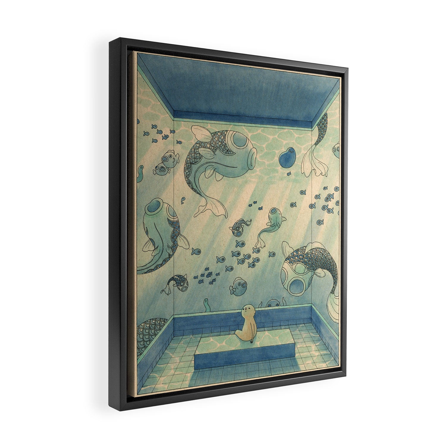 Blue Hours Framed Canvas Print Gallery Image 2