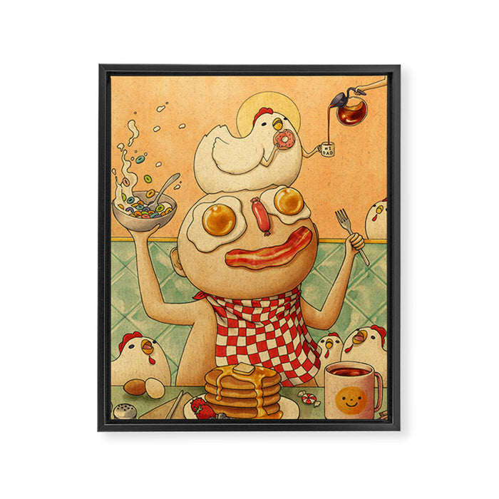 Breakfast Framed Canvas Print Gallery Image 1