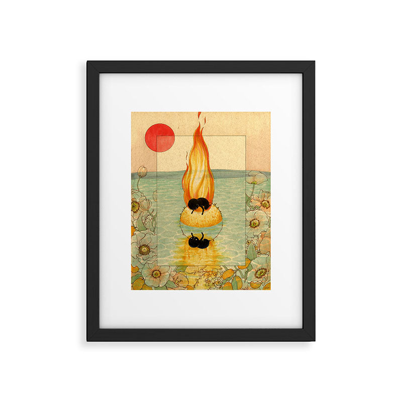 Burning Framed Art Print Gallery Image 5