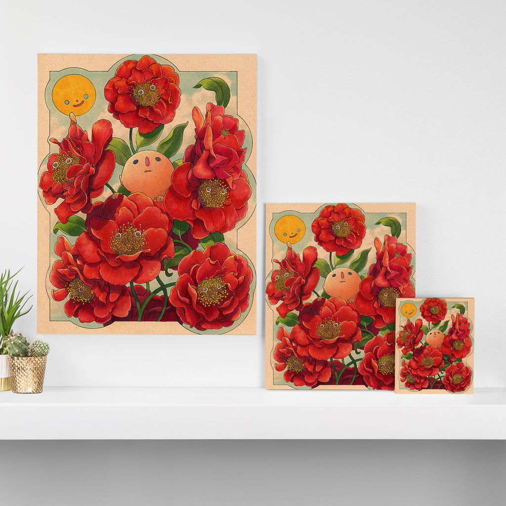 Camellias Canvas Print Gallery Image 3