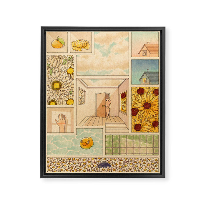 Camera Roll Framed Canvas Print Gallery Image 1