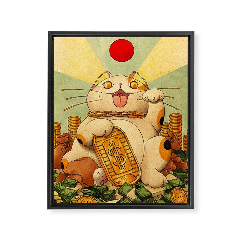 Cash Money Framed Canvas Print Gallery Image 6