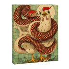 Chicken and the Snake Canvas Print Gallery Image 6