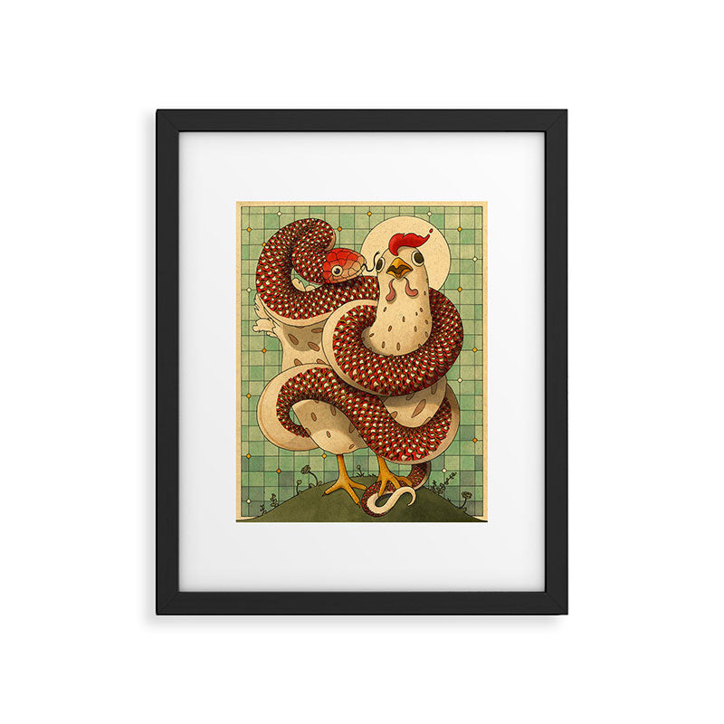 Chicken and the Snake Framed Art Print Gallery Image 5