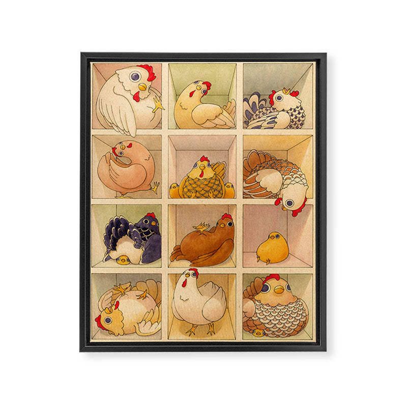 Chicken Coop Framed Canvas Print Gallery Image 6