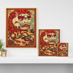 Chinese Lion Canvas Print Gallery Image 3