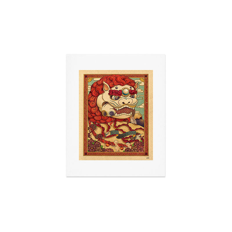 Chinese Lion Art Print Gallery Image 1