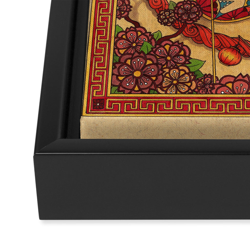 Chinese Lion Framed Canvas Print Gallery Image 3