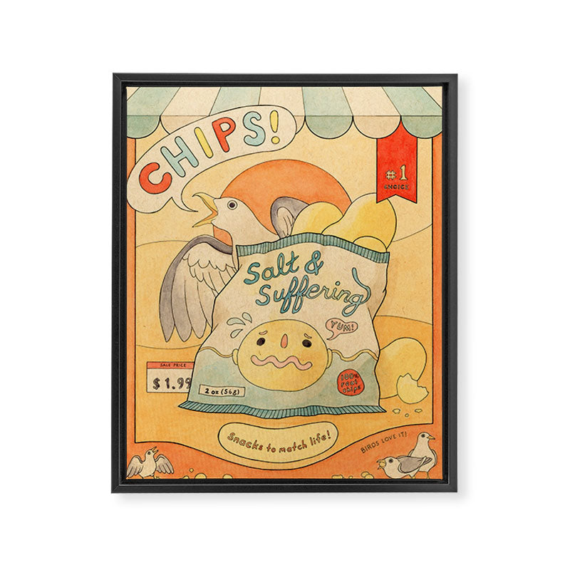 Chips Framed Canvas Print Gallery Image 6